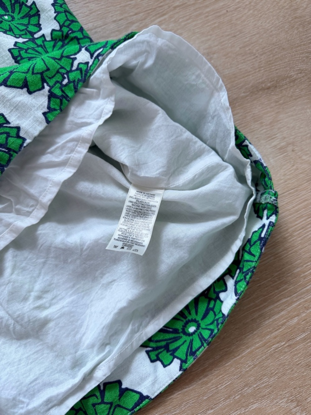 Anthropologie Porridge Linen Blend Printed Mini Dress Crewneck Short Sleeve S - Picture 9 of 12